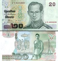 *20 Baht Thajsko 2003, P109 UNC - Kliknutím na obrázok zatvorte -